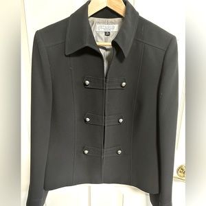 Tahiti Jacket - 6 Button Front Details - Black - Size 12
